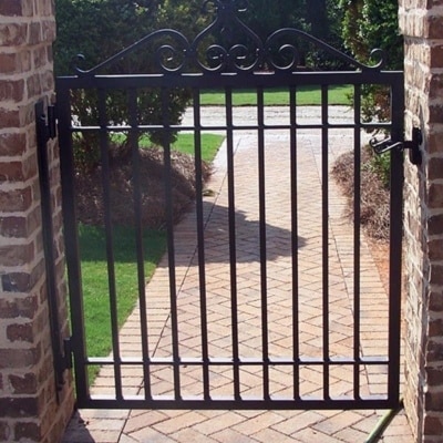 Cast-Iron-Gate-brick-wall